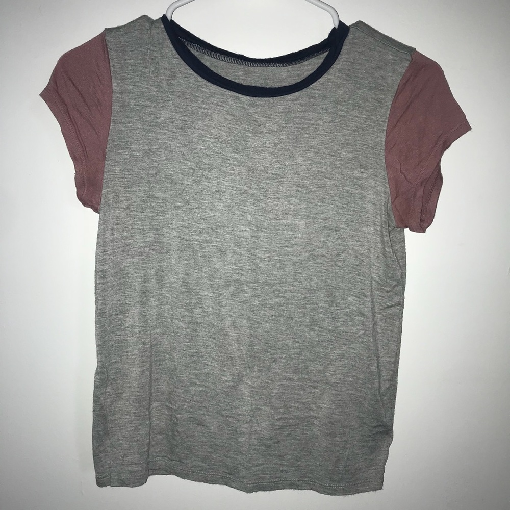 “baseball t” style crop top